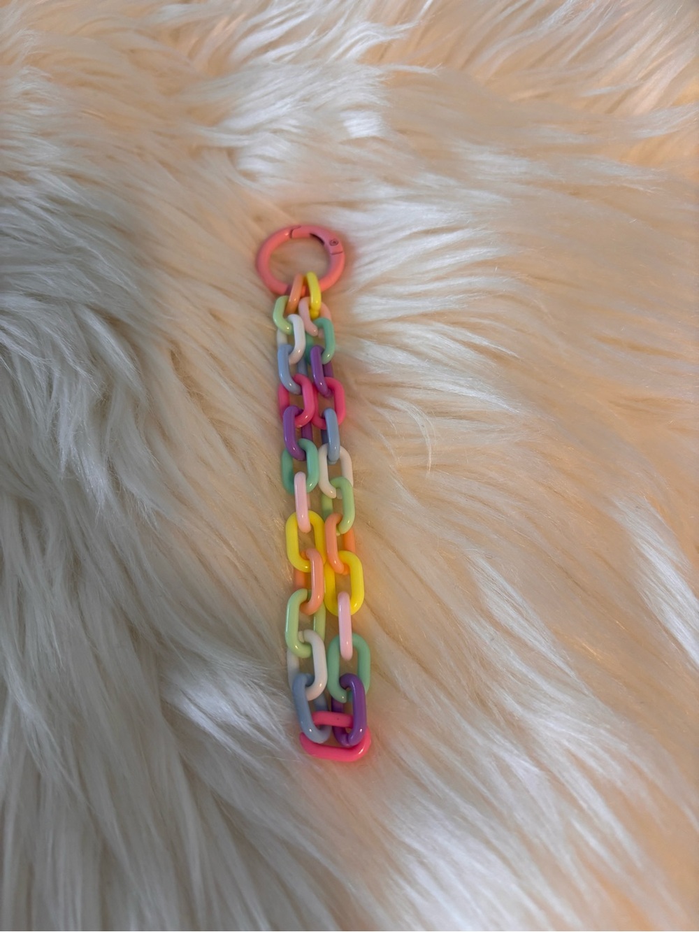 Multicolor Pastel Chain Keychain - Picture 2 of 2